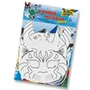 Image de Kit de masques de carnaval pour enfants à décorer animaux 6 pièces