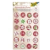 Image de folia "buttons" pour calendrier de l'avent, en tôle noir