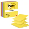 Image de Post-it Z-Notes, 6 Blocs (600 Feuilles), 76 mm x 76 mm en occasion ou reconditionné