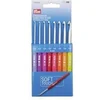 Image de Jeu de 8 Crochets soft touch en plastique N° 2 à 6 - Prym(...) - Multicolore