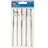 Image de Kit de 5 crochets à ouvrage pour laine en aluminium bruni -(...) - 195 991 gris