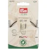 Image de Câble rotatif 360° Natural de 40 à 150cm - Cordon en acier avec revêtement nylon pour aiguilles interchangeables(...) - 60cm Marron
