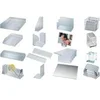 Image de - boîte distributeur a6, acrylique transparent, sans bloc cube, patins antidérapants incl., dimensions: (l) 116 x x (p) 110
