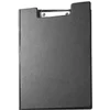 Image de Porte-bloc avec rabat - format A4 - noir -