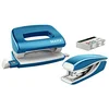 Image de Leitz 55612036 Set avec Mini-Agrafeuse & Mini-Perforateur, Agrafage ou Perforation jusqu'à 10 Feuilles, Agrafes P2 N°10 Incluses, WOW, Bleu en occasion ou reconditionné