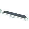 Image de Ergo - Repose-poignet pour clavier - adjustable - gris foncé