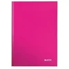 Image de Leitz wow cahier broché 80 pages format a4 ligné rose brillant 46251023