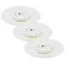 Image de Spot encastrable LED pour salle de bain LED intégrée 7204-036 blanc chaud 15 W blanc set de 3