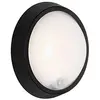 Image de BRILONER - Lampe d'extérieur à LED, applique murale d'extérieur avec détecteur de mouvement et capteur crépusculaire, 12 Watt, 1.150 Flux de lumieres, 4.000 Kelvin, Blanc/Noir, Rond, Ø 17cm en occasion ou reconditionné