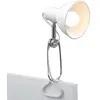 Image de BRILONER - Lampe à pince, lampe desing et fonctionelle, 1x E14, max. 8 Watt, incl. interrupteur à câble, tête de projecteur rotative et pivotante, métal, blanc-chrome, 305x110x130mm en occasion ou reconditionné