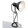 Image de BRILONER - Lampe à pince, lampe de chambre, de bureau, 1x E14, max. 8 Watt, incl. interrupteur à câble, tête de projecteur rotative et pivotante, métal noir-chrome, 30,5x11x13cm en occasion ou reconditionné