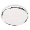 Image de Briloner Leuchten - Éclairage plafonnier LED, éclairage de salle de bain, lampe de salle de bain avec décor d'étoiles, IP44, 12 Watt, 1 200 Lumen, 4 000 Kelvin, blanc chromé, 280x70mm (DxH) en occasion ou reconditionné