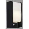 Image de Briloner Leuchten - Lampe d'extérieur LED, lampe d'extérieur, applique d'extérieur avec détecteur de mouvement, capteur crépusculaire, IP44, 1x E27, max, Blanc/Noir en occasion ou reconditionné