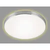 Image de BRILONER - Plafonnier LED, lampe de plafond avec effet de rétro-éclairage, 12 watts, 1 200 lumens, 3 000 Kelvin, blanc/aluminium, Ø 28,5 cm en occasion ou reconditionné