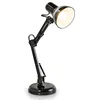 Image de BRILONER - Lampe de bureau orientable, lampe de table avec interrupteur à fil, lampe de table rétro douille E14, 546x224 mm (DxH), noir en occasion ou reconditionné