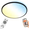 Image de BRILONER - Plafonnier LED plat Smart Home, fonctionne avec Alexa, télécommande, lampe, plafonnier, lampe de salon, panneau LED, lampe de chambre, 33,3x6,2 cm, noir en occasion ou reconditionné