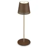 Image de BRILONER - Lampe de Table LED Rechargeable 2 en 1, Gradation Progressive, Tactile, Lumière Mobile, Extérieure, Sans Fil, Brun-Or en occasion ou reconditionné