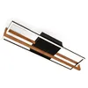 Image de BRILONER - Plafonnier LED Frame, plafonnier LED blanc chaud, lampe 21W avec cadre en bois, lampe de salon, lampe de chambre, 740x210x110 mm (LxlxH), noir-bois en occasion ou reconditionné