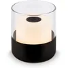 Image de BRILONER - Mini lampe de table LED sans fil avec verre, lampe de chevet à intensité variable Touch, lampe de table Outdoor & Indoor, lampe de camping, lumière blanche chaude, 9x10 cm, noir en occasion ou reconditionné
