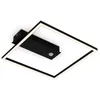 Image de BRILONER - Plafonnier LED Frame, Plafonnier LED blanc chaud, Lampe avec détecteur, Lampe de salon, Lampe de chambre, 320x300x50 mm (LxlxH), Noir en occasion ou reconditionné