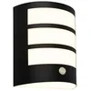 Image de BRILONER - Applique murale LED sans alimentation électrique avec détecteur de mouvement, capteur crépusculaire, minuterie de 20 secondes, lampe murale sur batterie, lampe extérieure, 18x15x7 cm, noir en occasion ou reconditionné