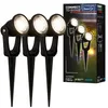 Image de BRILONER - Système Connect to Shine 12V, 3 Spots LED Avec Piquet de Terre, Kit d'Extension, IP65, Lumière Blanc Chaud, Éclairage de Jardin, 22,5x6x5 cm, Noir en occasion ou reconditionné
