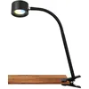 Image de Briloner - Lampe de bureau LED avec accu, amovible par aimant, pivotante à 360 degrés, à intensité variable, CCT, lampe à pince, lampe de chevet, lampe de lecture enfants, hauteur 44 cm, noir en occasion ou reconditionné
