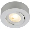 Image de BRILONER - 2 en 1 LED spot apparent et spot encastré orientable, dimmable, lumière blanc chaud, LED spot 230V, spot de plafond, luminaire encastré, spot de plafond, 68mm, 90x30mm (DxH), chrome mat en occasion ou reconditionné