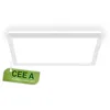 Image de BRILONER - Plafonnier LED, CEE A source lumineuse, 11,4 W 2400 lm, design extra plat, lumière indirecte, panneau lumineux moderne, éclairage salon, cuisine, chambre, couloir, 29x29x3 cm, blanc en occasion ou reconditionné