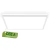 Image de BRILONER - Plafonnier LED, CEE A source lumineuse, 14W 3000 lm, design extra plat, lumière indirecte, panneau lumineux moderne, éclairage salon, cuisine, chambre, couloir, 42x42x3 cm, blanc en occasion ou reconditionné