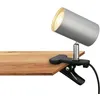 Image de BRILONER - Lampe de bureau avec interrupteur à fil, orientable, fiche, lampe à pince, lampe de chevet,16,5x6,5x12cm, chrome mat en occasion ou reconditionné