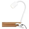 Image de BRILONER - Lampe de bureau avec interrupteur à fil, couleur de lumière blanc chaud, orientable, fiche, lampe de lecture, lampe à pince, lampe de chevet, lampe de lecture pour enfants, 40cm, blanc en occasion ou reconditionné