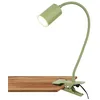 Image de BRILONER - Lampe de bureau avec interrupteur à fil, couleur blanc chaud, orientable, fiche, lampe à pince, lampe de chevet, hauteur 40cm, vert en occasion ou reconditionné