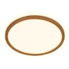 Image de BRILONER - Plafonnier LED à lumière indirecte, plat, lumière blanche chaude, lampe LED, plafonnier, lampe de salon, panneau, cuisine, chambre, 29x3 cm, cadre aspect bois en occasion ou reconditionné