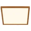 Image de BRILONER - Plafonnier LED à lumière indirecte, plat, lumière blanche chaude, lampe LED, plafonnier, lampe de salon, panneau, cuisine, chambre, 29x29x3 cm, cadre aspect bois en occasion ou reconditionné