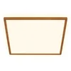 Image de BRILONER - Plafonnier LED à lumière indirecte, plat, lumière blanche chaude, lampe LED, plafonnier, lampe de salon, panneau, cuisine, chambre, 42x42x3 cm, cadre aspect bois en occasion ou reconditionné