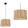 Image de BRILONER Seagrass Suspension Abat-jour Culot E27 max. 10 W Boho Esthétique Suspension Table à Manger 35 x 128 cm (L x l x H) Nature en occasion ou reconditionné