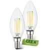 Image de BRILONER - Lot de 2 lampes LED à filament E14 bougie, CEE A, 2.5W 525 lm, lumière blanc chaud, ampoule LED éclairage intérieur, ampoules à incandescence, 35x98 mm en occasion ou reconditionné