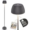 Image de BRILONER - Riffle LED Lampadaire sans fil IP44 avec avec contrôle tactile, dimmable, fonction mémoire, lampadaire sur pied salon rechargeable, German Design Award Winner, 19x124 cm, anthracite en occasion ou reconditionné