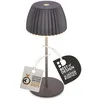 Image de BRILONER - Riffle Mini lampe de table LED sans fil IP44 avec bord lumineux, variateur tactile, batterie remplaçable, lampe de chevet sans fil, German Design Award Winner 2025, 8,5x20 cm, anthracite en occasion ou reconditionné