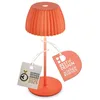 Image de BRILONER - Riffle Mini lampe de table LED sans fil IP44 avec bord lumineux, variateur tactile, batterie remplaçable, lampe de chevet sans fil, German Design Award Winner 2025, 8,5 x 20 cm, orange en occasion ou reconditionné