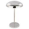 Image de BRILONER - Lampe de table sans fil LED IP44 avec bord lumineux, variateur tactile, batterie interchangeable, lampe de chevet sans fil, lampe de salon à poser, chevet, 19,5x30,5 cm, chrome en occasion ou reconditionné