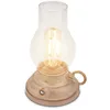 Image de BRILONER - Lampe de table sans fil LED IP44 avec fonction tactile, dimmable, batterie remplaçable, lampe de chevet sans fil, lampe à huile LED, lampe de table exterieur, 10,5x17,5 cm, beige-crafted en occasion ou reconditionné