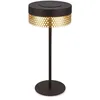Image de BRILONER - Lampe de table sans fil LED IP44 avec touch, à intensité variable, batterie remplaçable, lampe de chevet sans fil, lampe de salon à poser, 16x35 cm, noir or en occasion ou reconditionné