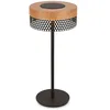 Image de BRILONER - Lampe de table sans fil LED IP44 avec touch, à intensité variable, batterie remplaçable, lampe de chevet sans fil, lampe de salon à poser, 16x35 cm, noir bois en occasion ou reconditionné
