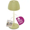 Image de BRILONER - Riffle Mini lampe de table LED sans fil IP44 avec bord lumineux, variateur tactile, batterie remplaçable,lampe de chevet sans fil, German Design Award Winner 2025, 8,5x20 cm, vert en occasion ou reconditionné