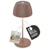 Image de BRILONER - Riffle Mini lampe de table LED sans fil IP44 avec bord lumineux, tactile, batterie interchangeable, lampe de chevet sans fil, German Design Award Winner 2025, 8,5 x 20 cm, umbrasand en occasion ou reconditionné