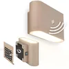 Image de BRILONER Sticklights - Lampe murale sans électricité ni perçage avec détecteur de mouvement, batterie, fixation magnétique amovible, sans fil, 16 x 9,5 x 6,5 cm, beige en occasion ou reconditionné