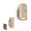 Image de BRILONER Sticklights - Lampe murale sans électricité ni perçage avec batterie, tactile, dimmable, lumière blanche chaude, sans fil, murale rechargeable, 6,1x12 cm, beige en occasion ou reconditionné