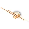 Image de BRILONER - Plafonnier LED à lumière blanche chaude, profilés d'angle, salon, chambre, luminaire plafonnier, 78,5x16x7,5 cm, coffee en occasion ou reconditionné